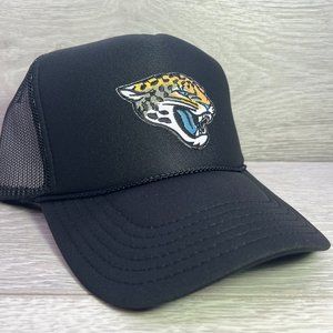 JACKSONVILLE JAGUARS VINTAGE BLACK TRUCKER HAT / 4.99 SHIPPING